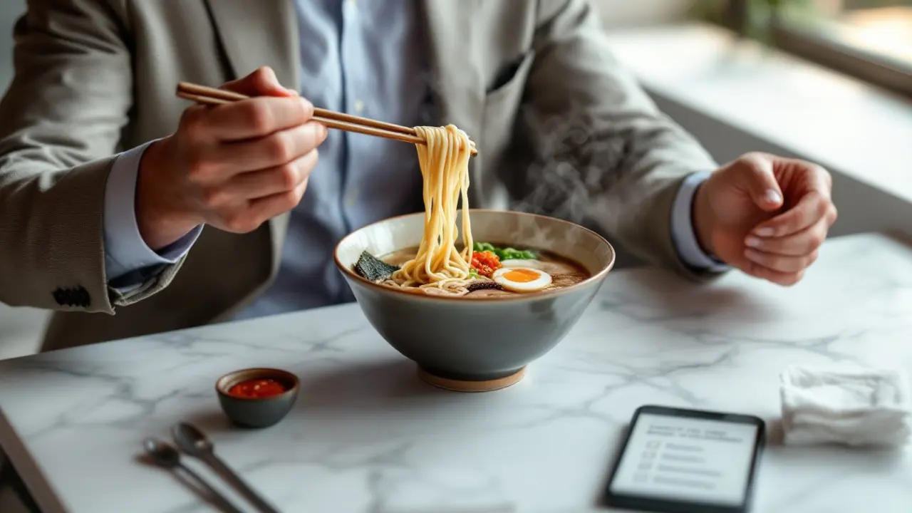 how to eat ramen