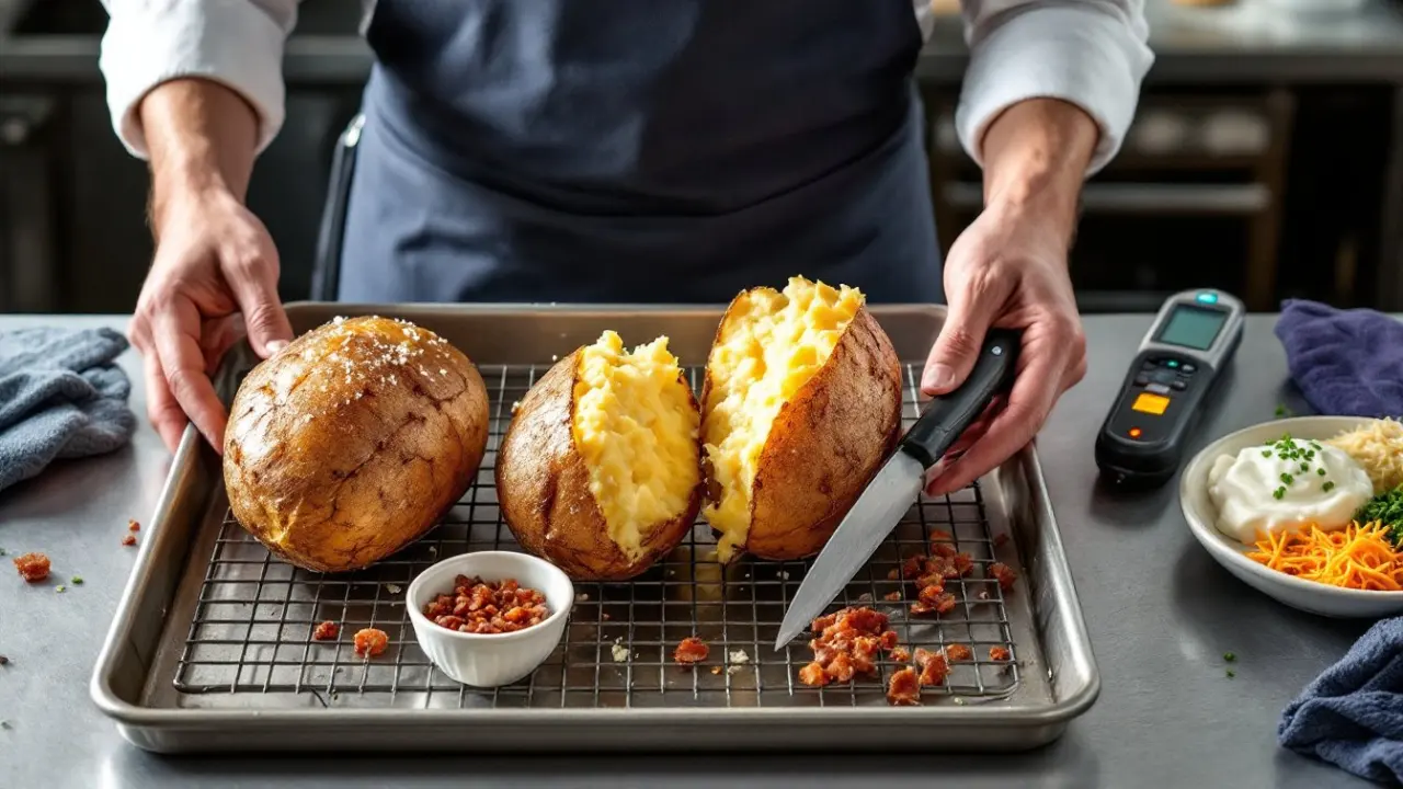 restaurant style baked potatoes