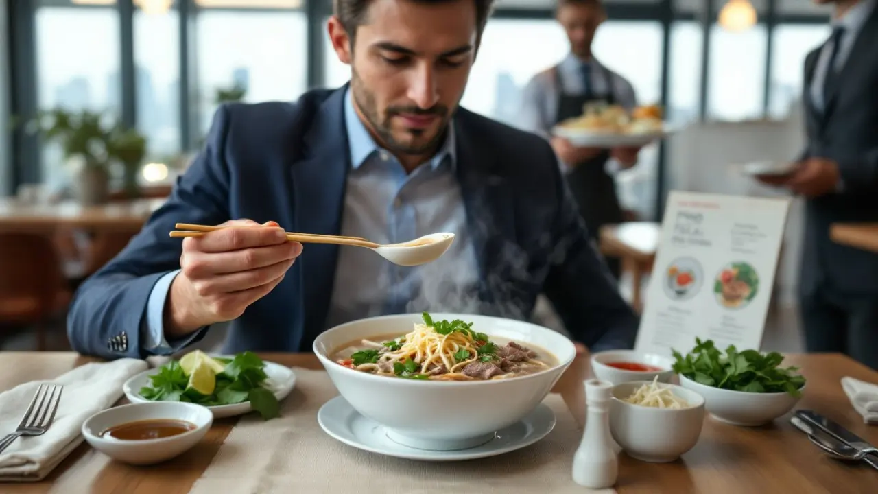 how to eat pho