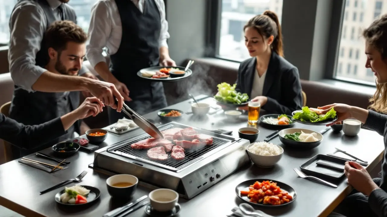 how to eat korean bbq